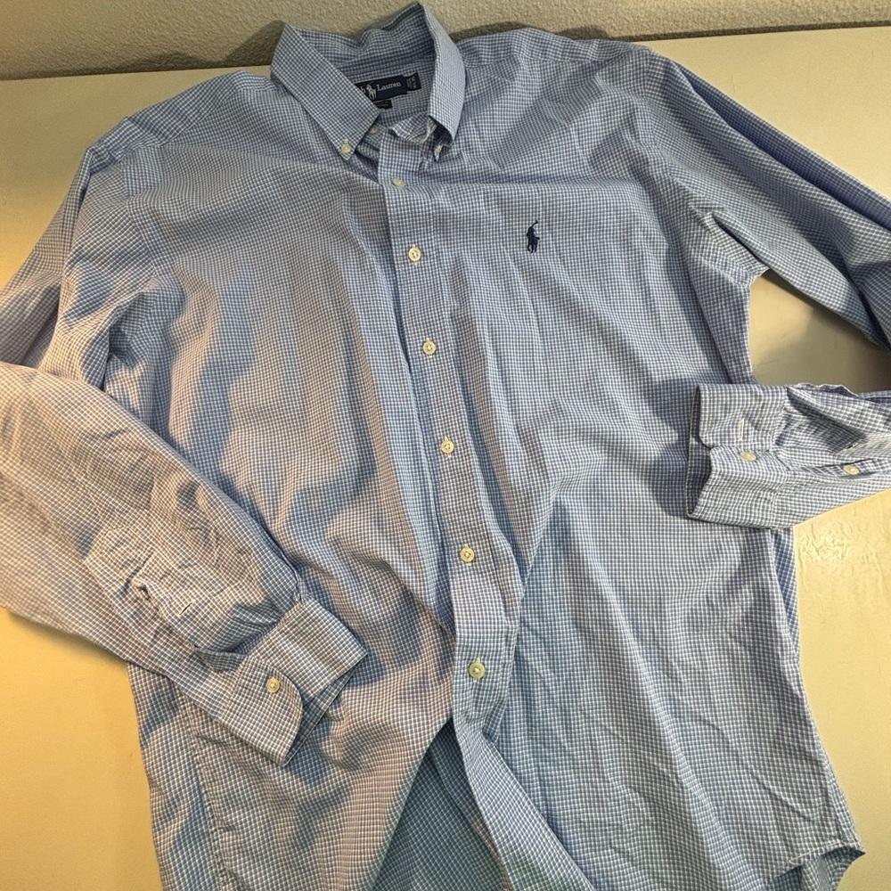 Ralph Lauren Blue Label Light Blue Gingham Shirt